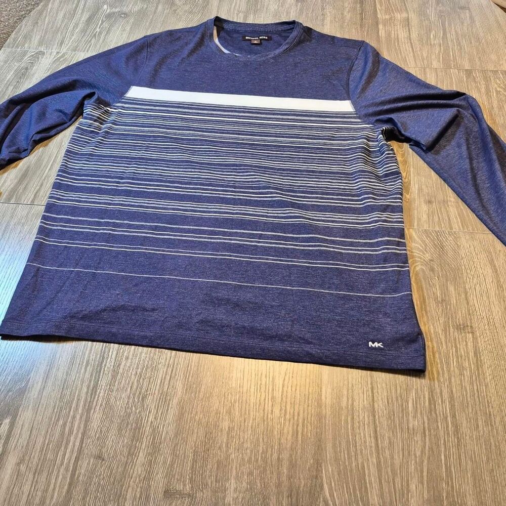 Michael Kors Mens Striped Shirt
